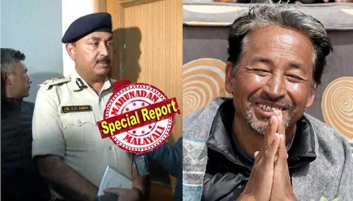 ലഡാക് സമരനായകന് സോനം വാങ്ചുകിന് പാക്ക് ബന്ധമെന്ന് ലഡാക്ക് ഡി.ജി.പി; വിദേശ ഫണ്ടിങും പാകിസ്ഥാന് സന്ദര്ശനവും അന്വേഷിക്കുമെന്ന് ഡോ. എസ്. ഡി. സിങ് ജംവാള്; വാങ്ചൂകിനെ ജോധ്പൂരിലെ ജയിലിലേക്ക് മാറ്റി; സിബിഐ അന്വേഷണം തുടരുന്നു; കേന്ദ്ര ഏജന്സികള് ചോദ്യം ചെയ്യും ലഡാക് സമരനായകന് സോനം വാങ്ചുകിന് പാക്ക് ബന്ധമെന്ന് ലഡാക്ക് ഡി.ജി.പി; വിദേശ ഫണ്ടിങും പാകിസ്ഥാന് സന്ദര്ശനവും അന്വേഷിക്കുമെന്ന് ഡോ. എസ്. ഡി. സിങ് ജംവാള്; വാങ്ചൂകിനെ ജോധ്പൂരിലെ ജയിലിലേക്ക് മാറ്റി; സിബിഐ അന്വേഷണം തുടരുന്നു; കേന്ദ്ര ഏജന്സികള് ചോദ്യം ചെയ്യും