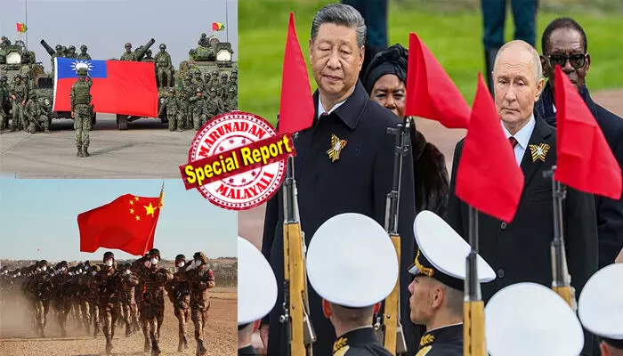 തായ് വാന് കൈപ്പിടിയില് ഒതുക്കാന് അതിവേഗം ബഹുദൂരം നീങ്ങി ചൈന; അധിനിവേശത്തിന് റഷ്യയുടെ ഒത്താശ; രഹസ്യരേഖകള് പുറത്തുവിട്ട് യുകെ കേന്ദ്രമായ പ്രതിരോധ-സുരക്ഷാ ഫോറം; കവചിത വാഹനങ്ങളും ആയുധങ്ങളും റഷ്യ ചൈനയ്ക്ക് കൈമാറുന്നുവെന്നും സംശയം തായ് വാന് കൈപ്പിടിയില് ഒതുക്കാന് അതിവേഗം ബഹുദൂരം നീങ്ങി ചൈന; അധിനിവേശത്തിന് റഷ്യയുടെ ഒത്താശ; രഹസ്യരേഖകള് പുറത്തുവിട്ട് യുകെ കേന്ദ്രമായ പ്രതിരോധ-സുരക്ഷാ ഫോറം; കവചിത വാഹനങ്ങളും ആയുധങ്ങളും റഷ്യ ചൈനയ്ക്ക് കൈമാറുന്നുവെന്നും സംശയം