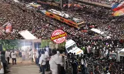 ശ്വാസം വിടാന് പോലും കഴിയാത്ത ആള്ക്കൂട്ടം; ഇടയില് പെട്ടുഞെരുങ്ങി കുട്ടികള്; ബോധരഹിതരായി സ്ത്രീകള് അടക്കമുള്ള പ്രവര്ത്തകര്; നാമക്കലില് നിന്ന് കരൂരിലേക്ക് എത്താന് വിജയ് ആറുമണിക്കൂര് വൈകിയതോടെ ജനക്കൂട്ടം നിയന്ത്രണാതീതമായി; ടിവികെ നേതാവിന്റെ പ്രസംഗത്തിനിടെ തിക്കുംതിരക്കുമേറി ദുരന്തം; കരൂരില് മരണസംഖ്യ 38 ആയി ഉയര്ന്നു; 58 പേര് ആശുപത്രിയില്; അതീവദു:ഖകരമെന്ന് പ്രധാനമന്ത്രി ശ്വാസം വിടാന് പോലും കഴിയാത്ത ആള്ക്കൂട്ടം; ഇടയില് പെട്ടുഞെരുങ്ങി കുട്ടികള്; ബോധരഹിതരായി സ്ത്രീകള് അടക്കമുള്ള പ്രവര്ത്തകര്; നാമക്കലില് നിന്ന് കരൂരിലേക്ക് എത്താന് വിജയ് ആറുമണിക്കൂര് വൈകിയതോടെ ജനക്കൂട്ടം നിയന്ത്രണാതീതമായി; ടിവികെ നേതാവിന്റെ പ്രസംഗത്തിനിടെ തിക്കുംതിരക്കുമേറി ദുരന്തം; കരൂരില് മരണസംഖ്യ 38 ആയി ഉയര്ന്നു; 58 പേര് ആശുപത്രിയില്; അതീവദു:ഖകരമെന്ന് പ്രധാനമന്ത്രി