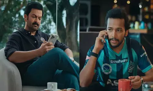 കളിക്ക് മുമ്പുള്ള കളി; ഫോൺ വിളിച്ച ബേസിലിനെ ട്രോളി പൃഥ്വിരാജ്; വൈറലായി വീഡിയോ