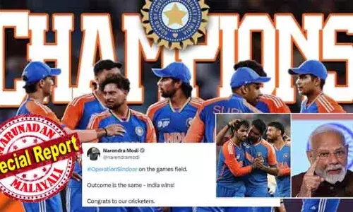 മൈതാനത്തെ ഓപ്പറേഷന്‍ സിന്ദൂറാണിത്. ഫലം രണ്ടിലും ഒന്നുതന്നെ, ഇന്ത്യന്‍ വിജയം! ഏഷ്യാകപ്പ് ആവേശത്തില്‍ മോദിയും; പാക് ആഭ്യന്തരമന്ത്രിയില്‍ നിന്നും കപ്പ് ഏറ്റുവാങ്ങാതെ നാടകീയ നീക്കം; ഈ ഏഷ്യാ കപ്പില്‍ സൈന്യത്തിന് വേണ്ടി പറഞ്ഞതെല്ലാം ചെയ്ത് ടീം ഇന്ത്യ; മാച്ച് ഫീസ് ഇന്ത്യന്‍ ആര്‍മിയ്ക്കും; പാക്കിസ്ഥാനെ തകര്‍ത്ത ഇന്ത്യ ആവേശമായപ്പോള്‍