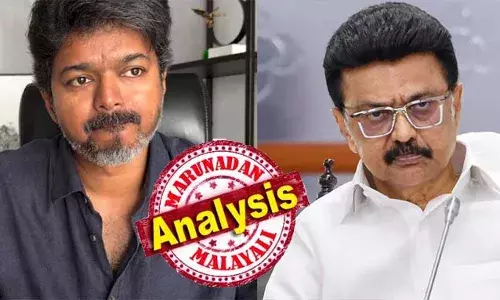 കരൂര്‍ അപകടത്തിന് പിന്നില്‍ ഗൂഢാലോചനാ തിയറി ഉയര്‍ത്തി ഡിഎംകെയെ നേരിടാന്‍ വിജയിന്റെ തന്ത്രം; വൈകാരിക വീഡിയോ എന്‍ട്രി കൃത്യമായ രാഷ്ട്രീയ തിരക്കഥയോടെ; ഇളയദളപതിയെ പ്രതിയാക്കി കേസെടുത്താല്‍ തമിഴക രാഷ്ട്രീയത്തില്‍ കോളിളക്കമാകും; വിജയ് കടന്നാക്രമണം തുടങ്ങിയതോടെ അവഗണിക്കല്‍ തന്ത്രം തുടരുമോ സ്റ്റാലിന്‍? കരൂര്‍ ദുരന്തം തമിഴ് രാഷ്ട്രീയത്തിലെ ടേണിംഗ് പോയിന്റായി മാറുന്നോ?