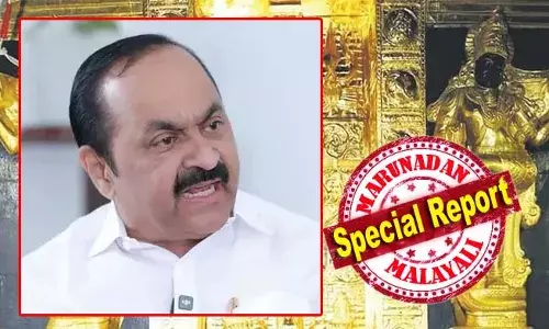 സ്പോണ്‍സര്‍ മാത്രമായ ഉണ്ണികൃഷ്ണന്‍ പോറ്റിയുമായി സര്‍ക്കാരിനും ദേവസ്വം ബോര്‍ഡിനും എന്ത് ബന്ധം? ഇയാള്‍ ആരുടെ ബിനാമി? സ്വര്‍ണപീഠം സ്പോണ്‍സറുടെ ബന്ധുവീട്ടില്‍ നിന്നും കണ്ടെത്തിയിട്ടും പ്രതിയാക്കാത്തത് എന്തുകൊണ്ട്? ദേവസ്വം ബോര്‍ഡും സംശയനിഴലില്‍; ദ്വാരപാലക ശില്‍പ വിവാദത്തില്‍ സമഗ്ര അന്വേഷണം വേണമെന്ന് പ്രതിപക്ഷ നേതാവ്