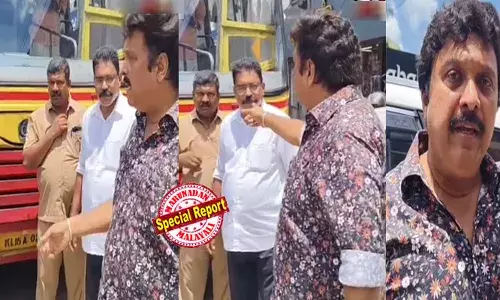 വെള്ളം കുടിച്ച ശേഷം പ്ലാസ്റ്റിക് കുപ്പി ബസ്സിന്റെ മുന്‍വശത്ത് തട്ടും; ഈ പരിപാടി ഇനി നടപ്പില്ല; കുപ്പികള്‍ വലിച്ചെറിഞ്ഞതിന് കെഎസ്ആര്‍ടിസി ബസ് തടഞ്ഞുനിര്‍ത്തി ഡ്രൈവറെ ശാസിച്ച് മന്ത്രി കെ ബി ഗണേഷ് കുമാര്‍; ഒന്നാം തീയതി കൃത്യമായി ശമ്പളം കിട്ടുമ്പോള്‍ ചില്ലറ അടിച്ചുമാറ്റുന്ന ചെറ്റപ്പണി നിര്‍ത്തണമെന്നും മന്ത്രി