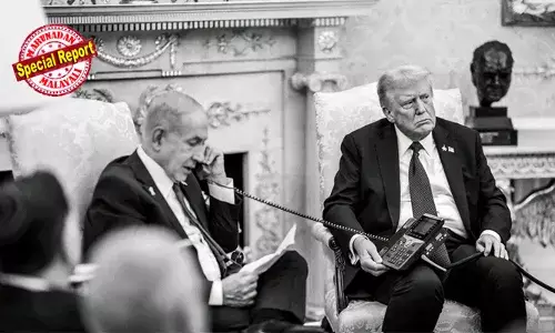 ട്രംപിന്റെ മടിയില്‍ ഫോണ്‍, റിസീവര്‍ ചെവിയോട് അടുപ്പിച്ച് ഒരു പേപ്പര്‍ നോക്കി വായിക്കുന്ന നെതന്യാഹു; ചുറ്റും ആകാംക്ഷയോടെ നോക്കിയിരിക്കുന്ന ജെ ഡി വാന്‍സ് അടക്കമുള്ള യുഎസ് പ്രമുഖര്‍; ഖത്തര്‍ പ്രധാനമന്ത്രിയോട് ഇസ്രയേല്‍ പ്രധാനമന്ത്രി  മാപ്പ് പറഞ്ഞത് ട്രംപിന്റെ തിരക്കഥയുടെ ഭാഗമോ? ചിത്രങ്ങള്‍ പുറത്തുവിട്ടത് വൈറ്റ്ഹൗസും