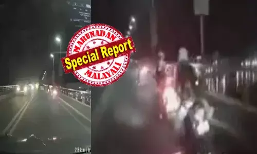 മേൽപ്പാലത്തിലൂടെ സാധാരണ വേഗതയിൽ ഓടിക്കൊണ്ടിരിക്കുന്ന കാർ; ലൈറ്റ് വെളിച്ചത്തിൽ സഞ്ചരിക്കവേ അസാധാരണ ശബ്ദം; ഇറങ്ങി ഓടാൻ പോലും കഴിയാതെ മുന്നിലെ ബൈക്ക് യാത്രക്കാർ; അതിശക്തമായി കുലുങ്ങിയാടി ബ്രിഡ്ജ്; ഫിലിപ്പീൻസിനെ വിറപ്പിച്ച ഭൂകമ്പത്തിലെ ഭയാനക ദൃശ്യങ്ങൾ പുറത്ത്; അതീവ ജാഗ്രത!