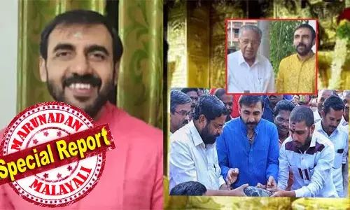 കടകംപള്ളിയിലെ ക്ഷേത്രത്തിലും സ്‌പോണസര്‍ഷിപ്പ്; പിണറായി മുതല്‍ സോണിയ വരെയുള്ളവര്‍ക്കൊപ്പം ചിത്രങ്ങള്‍; പോലീസ് ആസ്ഥാനത്ത് എഡിജിപിയെ ആദരിക്കുന്ന കാരേറ്റുകാരന്‍; പണപ്പിരിവിന് വിഐപി ചിത്രങ്ങളും തുണയായി; ശബരിമലയിലേത് ദര്‍ശന മാഫിയ