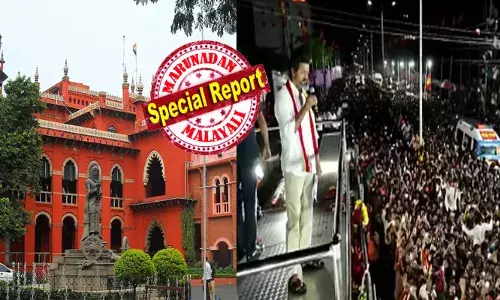 നിങ്ങൾ ആൾക്കൂട്ടത്തെ എന്തുകൊണ്ട് നിയന്ത്രിച്ചില്ല?; കുടിവെള്ളവും ശുചിമുറിയും ഒരുക്കേണ്ടത് പാർട്ടികളുടെ കടമ..!!; ടിവികെ യുടെ മഹാറാലി ദുരന്തത്തിൽ സിബിഐ അന്വേഷണം ആവശ്യപ്പെട്ടുള്ള ഹർജികൾ മദ്രാസ് ഹൈക്കോടതി തള്ളി; കോടതിയെ രാഷ്ട്രീയപ്പോരിനുള്ള വേദിയാക്കരുതെന്നും വിമർശനം