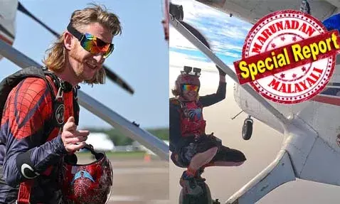 വിമാനാപകടത്തില്‍ നിന്ന് രക്ഷപ്പെട്ട് മാസങ്ങള്‍ക്ക് ശേഷം പാരച്യൂട്ടില്‍ അഭ്യാസം; സ്‌കൈ ഡൈവിംഗ് ഇന്‍സ്ട്രക്ടര്‍ വീണു മരിച്ചു;  ഒപ്പമുണ്ടായിരുന്ന സഹപ്രവര്‍ത്തകന്‍ അത്ഭുതകരമായി രക്ഷപ്പെട്ടു; അപകടമുണ്ടായത് വിമാനത്തില്‍ നിന്ന് ചാടുന്നതിനിടെ പാരച്യൂട്ടിന്റെ ഭാഗങ്ങള്‍ വിമാനത്തില്‍ കൊളുത്തിയതോടെ