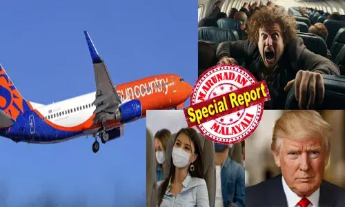 അവന്മാർ കാരണം എനിക്ക് കാൻസർ വന്നേ..; അയ്യോ ട്രംപും ഉണ്ടോ..ഇവിടെ..!!; പറന്നുകൊണ്ടിരുന്ന വിമാനത്തിനുള്ളിൽ ഭയങ്കര ബഹളം; ഭ്രാന്തമായി അലറിവിളിച്ച് മുഖംമൂടി ധാരി; വിചിത്ര പെരുമാറ്റം കണ്ട് പരിഭ്രാന്തിയിൽ യാത്രക്കാരും; ഒടുവിൽ സംഭവിച്ചത്