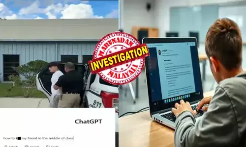 ക്ലാസ് നടക്കുന്നതിനിടെ ഒരു കുട്ടിയുടെ പെരുമാറ്റത്തിൽ സംശയം; ശരീരം ആകെ വിയർത്ത് കുളിച്ച് ടെൻഷൻ; അധ്യാപകർക്ക് ഓട്ടോമാറ്റിക് കോൾ; നിമിഷ നേരം കൊണ്ട് സ്‌കൂൾ വളഞ്ഞ് പോലീസ്; പണി കൊടുത്തത് ചാറ്റ് ജിപിടി യിലെ ആ ചോദ്യം; തമാശയ്ക്ക് ചെയ്തതെന്ന് വിദ്യാർത്ഥി