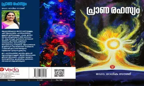ഡോ. രാധിക സൗരഭിന്റെ പ്രാണരഹസ്യം പുസ്തക കവര്‍ പ്രകാശനം മേജര്‍ രവി നിര്‍വ്വഹിച്ചു; പുരാതന യോഗജ്ഞാനത്തിലുള്ള ആദ്ധ്യാത്മിക രഹസ്യങ്ങളെ അവതരിപ്പിച്ചിരിക്കുന്നത് തുടക്കക്കാര്‍ക്ക് മനസിലാകുന്ന വിധം