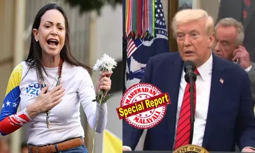 ഒറ്റക്കോളില്‍ ട്രംപിന്റെ മനം കവര്‍ന്ന് സമാധാന നൊബേല്‍ ജേതാവ് മരിയ കൊറിന മച്ചാഡോ; ഞാന്‍ ചോദിച്ചിരുന്നെങ്കില്‍ അവരാ പുരസ്‌കാരം എനിക്ക് സമ്മാനിച്ചേനെ, എനിക്ക് തന്നേക്കൂ എന്ന് ഞാന്‍ അവരോട് പറഞ്ഞില്ല: ഓവല്‍ ഹൗസില്‍ തമാശ പറഞ്ഞ് യുഎസ് പ്രസിഡന്റ്; മച്ചാഡോ ട്രംപിനോട് പറഞ്ഞത് ഇങ്ങനെ