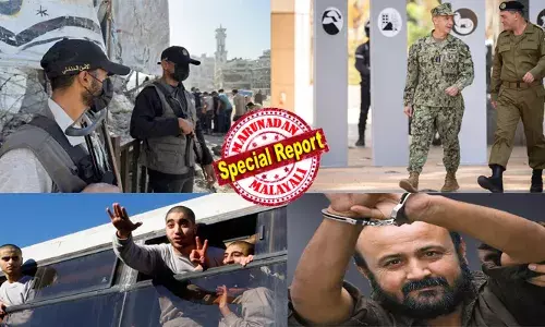 ഹമാസ് നല്‍കിയ 100 ഫലസ്തീന്‍ തടവുകാരുടെ പട്ടിക ഇസ്രയേല്‍ തന്ത്രപരമായി തിരുത്തി? അറേബ്യന്‍ മണ്ഡേല എന്ന അറിയപ്പെടുന്ന  മര്‍വാന്‍ ബര്‍ഗൂത്തിയെ വിട്ടയയ്ക്കില്ല; പുറത്തുവിട്ടാല്‍ വന്‍ അപകടമെന്ന് കണക്കുകൂട്ടല്‍; ഇസ്രയേല്‍ സേനയുടെ പിന്മാറ്റത്തോടെ ഹമാസ് ആയുധധാരികള്‍ ഗസ്സയിലെ തെരുവുകളില്‍; വെടിനിര്‍ത്തല്‍ കരാര്‍ മേല്‍നോട്ടത്തിന് യുഎസ് സൈനികര്‍ ഇസ്രയേലില്‍