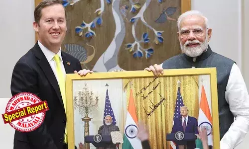 മിസ്റ്റര്‍ പ്രൈംമിനിസ്റ്റര്‍, യൂ ആര്‍ ഗ്രേറ്റ് : മോദിക്കൊപ്പമുളള ചിത്രം ഒപ്പിട്ട് കൊടുത്തയച്ച് ട്രംപ്; ഇരട്ട താരിഫിന്റെ പ്രഹരത്തില്‍ കരിഞ്ഞ ഇന്ത്യ-യുഎസ് ബന്ധം വീണ്ടും തളിര്‍ക്കുന്നു; മോദിയെ യുഎസ് പ്രസിഡന്റ് അടുത്ത സുഹൃത്തായി കാണുന്നുവെന്ന് നിയുക്ത യു.എസ് സ്ഥാനപതി സെര്‍ജിയോ ഗോര്‍; തന്ത്രപരമായ പങ്കാളിത്തം കൂടുതല്‍ ശക്തിപ്പെടുത്തുമെന്ന് പ്രധാനമന്ത്രി