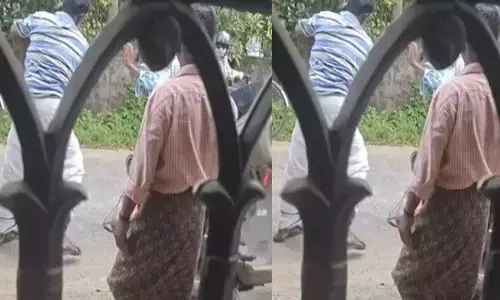 സ്വന്തം ഭാര്യയെ നടുറോഡിൽ തടഞ്ഞു നിർത്തി ഭർത്താവ് കുത്തി പരിക്കേൽപ്പിച്ചു; കൈമുട്ടിന് താഴെ ആഴത്തിൽ മുറിവ്; ദാരുണ സംഭവം കൊല്ലത്ത്