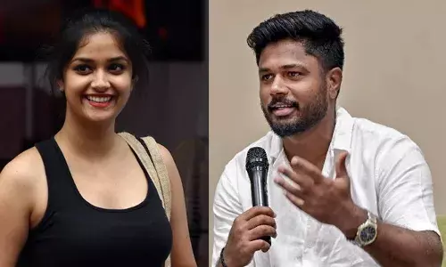 സംസ്ഥാന സ്കൂൾ കായിക മേളയുടെ ബ്രാൻഡ് അംബാസഡർമാരായി സഞ്ജു സാംസണും കീർത്തി സുരേഷും; സ്വർണക്കപ്പ് വിളംബര ഘോഷയാത്ര 16 മുതൽ; ഉദ്ഘാടനം 21ന്