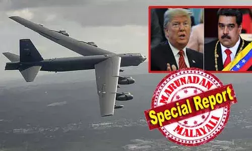 വെനസ്വേലന്‍ വ്യോമാതിര്‍ത്തിക്കടുത്ത് യുഎസ് ബി-52 ബോംബറുകള്‍; സൈനിക ശക്തിപ്രകടനമെന്ന് വിലയിരുത്തല്‍; ദുരൂഹ സൈനിക നീക്കം അമേരിക്കയും വെനസ്വേലയും തമ്മിലുള്ള ഭിന്നത കൂടുതല്‍ രൂക്ഷമാക്കും; ട്രംപിന്റെ മനസ്സില്‍ എന്തെന്ന് ആര്‍ക്കും അറിയില്ല