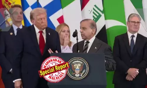 ഉദാഹരണത്തിന് നിങ്ങള്‍ പാകിസ്ഥാനെയും ഇറാനെയും നോക്കൂ;  ഞാന്‍ ഇറാനുമായി ഒരു വ്യാപാര കരാറിനായി ചര്‍ച്ച നടത്തുകയാണ്;  തീരുവകൊണ്ട് ഇന്ത്യ - പാക്കിസ്ഥാന്‍ ആണവയുദ്ധം തടയാന്‍ കഴിഞ്ഞെന്ന അവകാശവാദത്തിനിടെ ട്രംപിന് ഇന്ത്യയും ഇറാനും മാറി; ട്രംപിന് നന്ദി പറഞ്ഞ് ഷെഹബാസ് ഷെരീഫ്