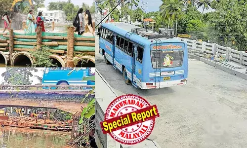 ചേര്‍ത്തല ബസുകള്‍ പാലത്തിന്റെ  അക്കരെ ട്രിപ്പ് നിര്‍ത്തും;  കോട്ടയം ഭാഗത്തു നിന്നുള്ള ബസിനായി ഇക്കരെ കാത്തിരിപ്പ്; സമയനഷ്ടം മാത്രമല്ല, ഇരട്ടി ചാര്‍ജും;   കുമരകത്തിന്റെ വഴിമുട്ടിച്ച 21 മീറ്റര്‍ നീളമുള്ള കോണത്താറ്റ് പാലം ഒടുവില്‍ കരതൊട്ടു; തെരഞ്ഞെടുപ്പ് അടുത്തപ്പോള്‍ വികസനം  വോട്ടാക്കാന്‍ നീക്കം;  നാല് വര്‍ഷം വലിപ്പിച്ചതിന്റെ കലിപ്പ് തീരാതെ നാട്ടുകാര്‍