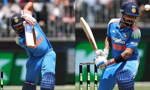 8 റണ്‍സുമായി രോഹിത് മടങ്ങി; അക്കൗണ്ട് തുറക്കാനാകാതെ സ്റ്റാര്‍ക്കിന് മുന്നില്‍ വീണ് കോഹ്ലിയും;10 ഓവറിനിടെ നഷ്ടമായത് 3 വിക്കറ്റുകള്‍;പെര്‍ത്തില്‍ ഇന്ത്യക്ക് മോശം തുടക്കം;രസം കൊല്ലിയായി മഴയും