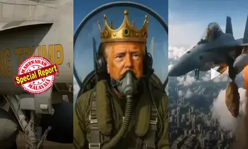 കിങ് ട്രംപ് പോര്‍വിമാനം പറത്തി കിരീടം ധരിച്ച് ചക്രവര്‍ത്തിയായി ട്രംപ്; ടൈംസ് സ്‌ക്വയറില്‍ പ്രതിഷേധക്കാര്‍ക്ക് നേരേ തവിട്ടുനിറമുളള ദ്രാവകം ചൊരിയുന്ന യുഎസ് പ്രസിഡന്റ്; യുഎസിലെ വിവിധ സംസ്ഥാനങ്ങളില്‍ തനിക്കെതിരെ നോ കിങ്‌സ് പ്രതിഷേധങ്ങള്‍ അരങ്ങേറിയതോടെ എഐ വീഡിയോയുമായി നാടകീയ മറുപടി