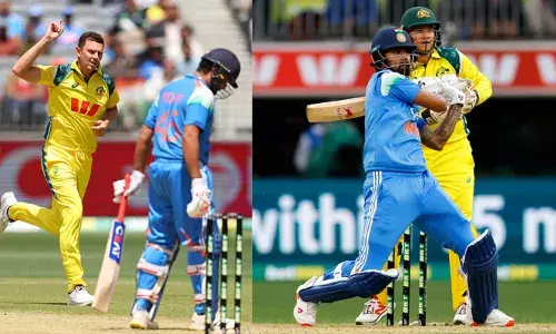 പെര്‍ത്തില്‍ മഴ, വിക്കറ്റ് മഴ! 26 ഓവറായി ചുരുക്കിയിട്ടും തകര്‍ന്നടിഞ്ഞ് ഇന്ത്യന്‍ ബാറ്റിങ് നിര; നിരാശപ്പെടുത്തി രോ - കോ തിരിച്ചുവരവ്; ആദ്യ ഏകദിനത്തില്‍ ഓസ്‌ട്രേലിയയ്ക്ക് 131 റണ്‍സ് വിജയലക്ഷ്യം