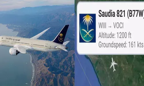 ജക്കാർത്തയിൽ നിന്നും മദീന ലക്ഷ്യമാക്കി പറക്കുന്ന സൗദി എയർലൈൻസിന് തിരുവനന്തപുരത്ത് അടിയന്തര ലാൻഡിംഗ്; 38,000 അടി ഉയരത്തിൽ വച്ച് യാത്രക്കാരന് ദേഹാസ്വാസ്ഥ്യം