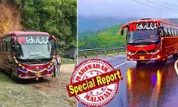 റോബിന്റെ ഗതിയോ മിടുക്കിക്കും? വനിതാ സംരംഭമായ ഇടുക്കിയിലെ മിടുക്കിയ്ക്ക് എം. വി. ഡിയുടെ പൂട്ട്; നെടുങ്കണ്ടത്ത് നിന്നും തിരുവനന്തപുരത്തേക്ക് സര്വീസ് ആരംഭിച്ച ദിവസം തന്നെ ബസ് കസ്റ്റഡിയില്; നടപടി കോണ്ടാക്ട് കാര്യേജ് ബസ് സ്റ്റേജ് കാര്യേജ് ആയി സര്വീസ് നടത്തിയതിനെന്ന് എംവിഡി റോബിന്റെ ഗതിയോ മിടുക്കിക്കും? വനിതാ സംരംഭമായ ഇടുക്കിയിലെ മിടുക്കിയ്ക്ക് എം. വി. ഡിയുടെ പൂട്ട്; നെടുങ്കണ്ടത്ത് നിന്നും തിരുവനന്തപുരത്തേക്ക് സര്വീസ് ആരംഭിച്ച ദിവസം തന്നെ ബസ് കസ്റ്റഡിയില്; നടപടി കോണ്ടാക്ട് കാര്യേജ് ബസ് സ്റ്റേജ് കാര്യേജ് ആയി സര്വീസ് നടത്തിയതിനെന്ന് എംവിഡി