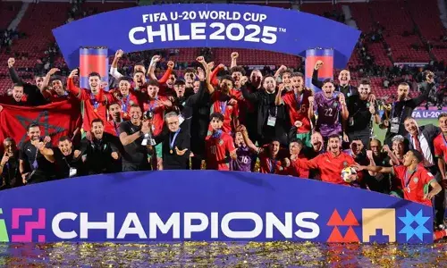 യാസിര്‍ സാബിരിയുടെ ഇരട്ടഗോള്‍ പ്രഹരം;  അര്‍ജന്റീനയുടെ കൗമാരഹൃദയം തകര്‍ത്ത് മൊറോക്കോയുടെ സ്വപ്നക്കുതിപ്പ്;  അണ്ടര്‍ 20 ഫുട്‌ബോള്‍ ലോകകപ്പ് കിരീടം  സ്വന്തമാക്കി ആഫ്രിക്കന്‍ യുവനിര; ഘാനയ്ക്ക് ശേഷം ലോകകിരീടം നേടുന്ന ആദ്യ ആഫ്രിക്കന്‍ രാജ്യം