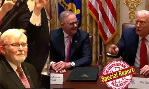 എനിക്ക് തന്നെയും ഇഷ്ടമല്ല, ഓസ്‌ട്രേലിയന്‍ പ്രധാനമന്ത്രി ആന്റണി ആല്‍ബനീസുമായുള്ള ചര്‍ച്ചക്കിടെ പൊട്ടിത്തെറിച്ച് ട്രംപ്; വിമര്‍ശനം ഉയര്‍ത്തിയത് ട്രംപിന്റെ കടുത്ത വിമര്‍ശകനായ ഓസ്‌ട്രേലിയന്‍ അംബാസഡര്‍ കെവിന്‍ റാഡിനെതിരെ; ട്രംപിന്റേത് നിരുപദ്രവകരമായ തമാശയാണെന്ന് ഓസ്‌ട്രേലിയന്‍ വിദേശകാര്യ മന്ത്രി