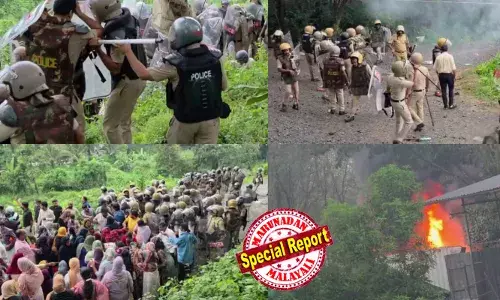 താമരശ്ശേരി  കട്ടിപ്പാറയിലെ അറവ് മാലിന്യ സംസ്‌കരണ പ്ലാന്റിനെതിരെ പ്രതിഷേധം; ഫ്രഷ് കട്ട് ഫാക്ടറിക്ക് തീയിട്ട് പ്രതിഷേധക്കാര്‍; ലോറിയ്ക്ക് നേരെ കല്ലെറിഞ്ഞു; സ്ഥലത്ത് സംഘര്‍ഷാവസ്ഥ; എസ് പി ഉള്‍പ്പെടെ നിരവധി പൊലീസുകാര്‍ക്കും സമരക്കാര്‍ക്കും പരിക്ക്