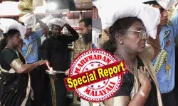പമ്പയില് സ്നാനം; കറുപ്പുടുത്ത് കെട്ടു നിറ; ഇരുമുടിയുമായി പമ്പാ ഗണപതി ക്ഷേത്ര ദര്ശനം; ഒ എസ് ഡിയും സുരക്ഷാ ഉദ്യോഗസ്ഥരും കെട്ടുമായി ജീപ്പില് അനുഗമിച്ചു; പതിനെട്ടാം പടി ചവിട്ടിയത് സുരക്ഷാ ഉദ്യോഗസ്ഥരന്റെ കൈപിടിച്ച്; പൂര്ണ്ണ കുംഭം തൊട്ടു വണങ്ങി വാങ്ങി ധര്മ്മശാസ്താവിന് മുന്നില്; പ്രാര്ത്ഥനാ നിരതയായി രാഷ്ട്രപതി; കര്പ്പൂര ദീപം തൊഴുത് പ്രസാദം വാങ്ങി തൃപ്തിയടഞ്ഞു; ആചാരങ്ങള് പാലിച്ച് ദര്ശനം; ശബരിമലയില് വീണ്ടും രാഷ്ട്രപതി എത്തിയപ്പോള് പമ്പയില് സ്നാനം; കറുപ്പുടുത്ത് കെട്ടു നിറ; ഇരുമുടിയുമായി പമ്പാ ഗണപതി ക്ഷേത്ര ദര്ശനം; ഒ എസ് ഡിയും സുരക്ഷാ ഉദ്യോഗസ്ഥരും കെട്ടുമായി ജീപ്പില് അനുഗമിച്ചു; പതിനെട്ടാം പടി ചവിട്ടിയത് സുരക്ഷാ ഉദ്യോഗസ്ഥരന്റെ കൈപിടിച്ച്; പൂര്ണ്ണ കുംഭം തൊട്ടു വണങ്ങി വാങ്ങി ധര്മ്മശാസ്താവിന് മുന്നില്; പ്രാര്ത്ഥനാ നിരതയായി രാഷ്ട്രപതി; കര്പ്പൂര ദീപം തൊഴുത് പ്രസാദം വാങ്ങി തൃപ്തിയടഞ്ഞു; ആചാരങ്ങള് പാലിച്ച് ദര്ശനം; ശബരിമലയില് വീണ്ടും രാഷ്ട്രപതി എത്തിയപ്പോള്