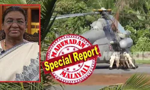 പ്രമാടത്ത് ഹെലിപാഡിന് ക്രോണ്‍ക്രീറ്റിട്ടത് പുലര്‍ച്ച; രാഷ്ട്രപതിയുമായി വന്നിറങ്ങിയ ഹെലികോപ്ടര്‍ ആ ഉറയ്ക്കാത്ത കോണ്‍ക്രീറ്റില്‍ താഴ്ന്നു; പ്രസിഡന്റിന്റെ ശബരിമല യാത്രയ്ക്കിടെ ഉണ്ടായത് വന്‍ സുരക്ഷാ വീഴ്ച; ഹെലികോപ്ടര്‍ ലാന്‍ഡിംഗിനിടെ അപടകമുണ്ടായിരുന്നുവെങ്കില്‍ സംഭവിക്കുമായിരുന്നത് ദുരന്തം; ദ്രൗപതി മുര്‍മു രക്ഷപ്പെട്ടത് അയ്യപ്പ കടാക്ഷത്തില്‍; കേരളത്തിന് ഇത് നാണക്കേട്