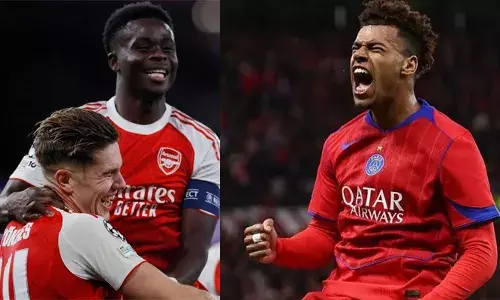 യുവേഫ ചാമ്പ്യൻസ് ലീഗിൽ ഗോൾ പെരുമഴ തീർത്ത് വമ്പന്മാർ; ആറടിച്ച് ബാഴ്സലോണ; പി.എസ്.ജി ബയേൺ ലെവർകുസനെ തകർത്തത് 7-2ന്; അത്‍ലറ്റിക്കോ മാഡ്രിഡിനെ എതിരില്ലാത്ത നാല് ഗോളുകൾക്ക് പരാജയപ്പെടുത്തി ആഴ്‌സണൽ