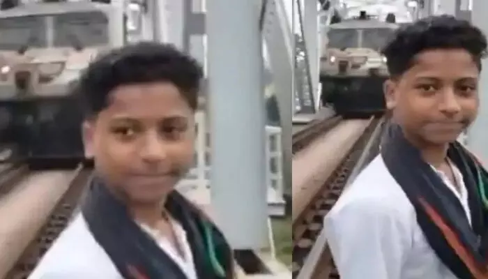 റീൽ വീഡിയോ എടുക്കുന്നതിനായി റെയിൽവേ ട്രാക്കിന് സമീപം നിന്നു; 15-കാരൻ ട്രെയിൻ തട്ടി മരിച്ചു; അപകടം അമ്മയോടൊപ്പം ക്ഷേത്രദർശനം കഴിഞ്ഞ് മടങ്ങവേ റീൽ വീഡിയോ എടുക്കുന്നതിനായി റെയിൽവേ ട്രാക്കിന് സമീപം നിന്നു; 15-കാരൻ ട്രെയിൻ തട്ടി മരിച്ചു; അപകടം അമ്മയോടൊപ്പം ക്ഷേത്രദർശനം കഴിഞ്ഞ് മടങ്ങവേ