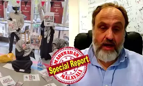 40 വര്‍ഷം മുന്‍പ് നിര്‍ബന്ധിത സൈനിക സേവനത്തിന്റെ ഭാഗമായി ഇസ്രായേല്‍ സേനയില്‍ പ്രവര്‍ത്തിച്ചു; യൂണിവേഴ്‌സിറ്റി ഓഫ് ലണ്ടനിലെ ജൂതനായ അധ്യാപകന്റെ തലവെട്ടുമെന്ന് ഭീഷണിപ്പെടുത്തി ഹമാസ് അനുകൂലികള്‍: യുകെയിലെ ജൂത ജീവിതം ദുരിതപൂര്‍ണ്ണം