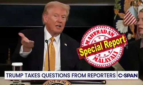 മനോഹരമായ ഉച്ചാരണം.... പക്ഷേ നിങ്ങള്‍ എന്താണ് പറയുന്നതെന്ന് ഞങ്ങള്‍ക്ക് മനസ്സിലാകുന്നില്ല എന്നായിരുന്നു ട്രംപിന്റെ മറുപടി! തനിക്ക് ഇഷ്ടമല്ലാത്ത ചോദ്യം ചോദിച്ച് റിപ്പോര്‍ട്ടറെ കളിയാക്കി അമേരിക്കന്‍ പ്രസിഡന്റ്; ഗാസയില്‍ സമാധാനം വരുമോ?