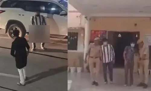 ആളൊഴിഞ്ഞ റോഡില്‍വച്ച് 20 കാരിയോട് അശ്ലീല ആംഗ്യം കാണിച്ചു; വിഡിയോ വൈറലായതോടെ രണ്ട് പേര്‍ അറസ്റ്റില്‍