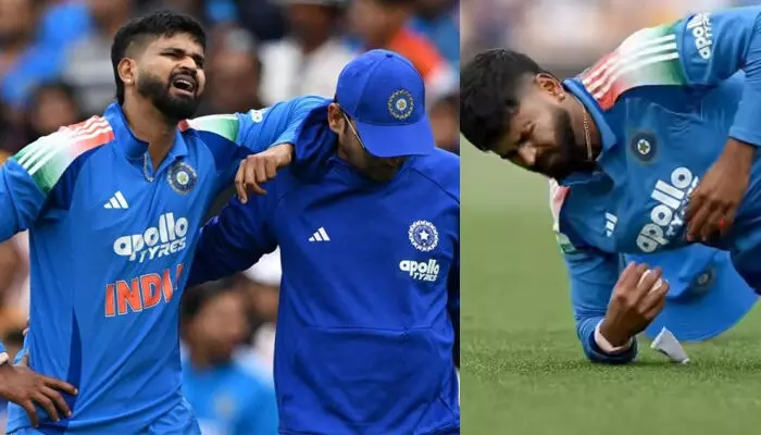 അലക്സ് കാരിയുടെ ക്യാച്ചെടുക്കുന്നതിനിടെ വീണ് ശ്രേയസ് അയ്യര്ക്ക് പരുക്ക്; മൂന്നാഴ്ചത്തെ വിശ്രമം വേണ്ടിവരും; ദക്ഷിണാഫ്രിക്കയ്ക്കെതിരെ കളിക്കാനാവില്ല; നാലാം നമ്പറില് പകരക്കാരനാര്? പ്രതീക്ഷയോടെ യുവതാരങ്ങള് അലക്സ് കാരിയുടെ ക്യാച്ചെടുക്കുന്നതിനിടെ വീണ് ശ്രേയസ് അയ്യര്ക്ക് പരുക്ക്; മൂന്നാഴ്ചത്തെ വിശ്രമം വേണ്ടിവരും; ദക്ഷിണാഫ്രിക്കയ്ക്കെതിരെ കളിക്കാനാവില്ല; നാലാം നമ്പറില് പകരക്കാരനാര്? പ്രതീക്ഷയോടെ യുവതാരങ്ങള്