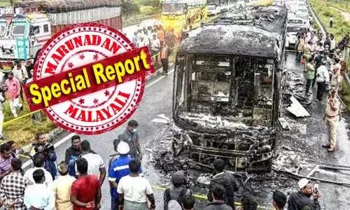 ചൂടിന്റെ കാഠിന്യത്താല്‍ ബസിന്റെ തറയിലെ അലുമിനിയം ഷീറ്റുകള്‍ ഉരുകി; വാഹനത്തിന്റെ ഭാരം കുറച്ച് വേഗത കൂട്ടാനായി ഇരുമ്പിന് പകരം ഭാരം കുറഞ്ഞ അലുമിനിയം പാളി ഉപയോഗിച്ചത് വിനയായി; ആ ബസില്‍ ഉണ്ടായിരുന്നത് 46 ലക്ഷത്തിന്റെ 234 സ്മാര്‍ട് ഫോണും; കുര്‍ണൂലില്‍ ദുരന്തം കൂട്ടി ഫ്‌ളിപ്കാര്‍ട്ട് പാഴ്‌സല്‍