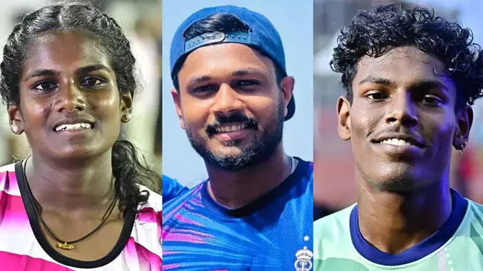 സംസ്ഥാന സ്കൂള് ഒളിമ്പിക്സ് അത്ലറ്റിക്സില് റെക്കോഡ് നേട്ടം; അതുലിനെയും ദേവപ്രിയയെയും സഞ്ജു സാംസണ് ഫൗണ്ടേഷന് ഏറ്റെടുക്കും സംസ്ഥാന സ്കൂള് ഒളിമ്പിക്സ് അത്ലറ്റിക്സില് റെക്കോഡ് നേട്ടം; അതുലിനെയും ദേവപ്രിയയെയും സഞ്ജു സാംസണ് ഫൗണ്ടേഷന് ഏറ്റെടുക്കും