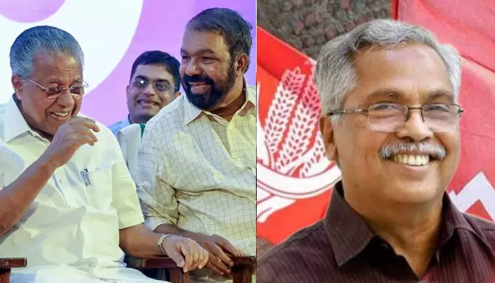 എം.എ.ബേബി ഇടപെട്ടിട്ടും പിഎം ശ്രീയില് വഴങ്ങാതെ സിപിഐ;  നാളത്തെ മന്ത്രിസഭ യോഗത്തില് മന്ത്രിമാര് പങ്കെടുക്കില്ല; തീരുമാനം സിപിഐ സെക്രട്ടേറിയറ്റ് യോഗത്തില്; ചോദ്യങ്ങളോട് ലാല്സലാം പറഞ്ഞ് ബിനോയ് വിശ്വം; എല്ഡിഎഫില് പ്രതിസന്ധി രൂക്ഷം എം.എ.ബേബി ഇടപെട്ടിട്ടും പിഎം ശ്രീയില് വഴങ്ങാതെ സിപിഐ;  നാളത്തെ മന്ത്രിസഭ യോഗത്തില് മന്ത്രിമാര് പങ്കെടുക്കില്ല; തീരുമാനം സിപിഐ സെക്രട്ടേറിയറ്റ് യോഗത്തില്; ചോദ്യങ്ങളോട് ലാല്സലാം പറഞ്ഞ് ബിനോയ് വിശ്വം; എല്ഡിഎഫില് പ്രതിസന്ധി രൂക്ഷം