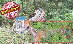 ഗൂഗിള് മാപ്പിലെ എളുപ്പ വഴി വിശ്വസിച്ചു; നിയന്ത്രണം വിട്ട വാഹനത്തെ മണ്തിട്ടയില് ഇടിച്ചു നിര്ത്താന് ശ്രമിച്ചെങ്കിലും ചെന്നിടിച്ചത് മറുവശത്തെ കോണ്ക്രീറ്റ് സംരക്ഷണ ഭിത്തിയില്; കമ്പി ഉപയോഗിക്കാതെ പ്ലാസ്റ്റിക്ക് ചാക്കുകള് നിറച്ച് കോണ്ക്രീറ്റ് ഇട്ട കേരളാ അത്ഭുതം! പാല്ചുരത്തില് സെന്തില്കുമാറിന്റെ ജീവനെടുത്തത് ഇരട്ട ചതി ഗൂഗിള് മാപ്പിലെ എളുപ്പ വഴി വിശ്വസിച്ചു; നിയന്ത്രണം വിട്ട വാഹനത്തെ മണ്തിട്ടയില് ഇടിച്ചു നിര്ത്താന് ശ്രമിച്ചെങ്കിലും ചെന്നിടിച്ചത് മറുവശത്തെ കോണ്ക്രീറ്റ് സംരക്ഷണ ഭിത്തിയില്; കമ്പി ഉപയോഗിക്കാതെ പ്ലാസ്റ്റിക്ക് ചാക്കുകള് നിറച്ച് കോണ്ക്രീറ്റ് ഇട്ട കേരളാ അത്ഭുതം! പാല്ചുരത്തില് സെന്തില്കുമാറിന്റെ ജീവനെടുത്തത് ഇരട്ട ചതി