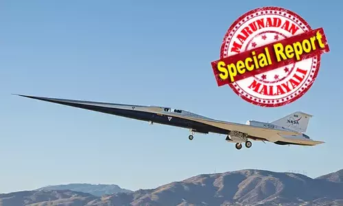 സണ്‍ ഓഫ് കോണ്‍കോര്‍ഡ് പറന്നുയര്‍ന്നു! നാസയുടെ സൂപ്പര്‍സോണിക് ജെറ്റ് ആദ്യ പരീക്ഷണ പറക്കല്‍ പൂര്‍ത്തിയാക്കി; 247 മില്യണ്‍ ഡോളര്‍ ചിലവഴിച്ചുമുള്ള വിമാനം നാസക്കായി നിര്‍മ്മിച്ചത് ലോക്ക്ഹീഡ് മാര്‍ട്ടിന്‍; പരീക്ഷണ പറക്കലില്‍ വിമാനം പറന്നത്് പന്ത്രണ്ടായിരം അടി ഉയരത്തില്‍