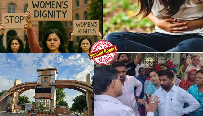 ആര്ത്തവമാണെന്നും സുഖമില്ലെന്നും ജീവനക്കാരി പറഞ്ഞപ്പോള് വസ്ത്രം അഴിച്ചുമാറ്റി തെളിവ് കാണിക്കാന് സൂപ്പര്വൈസര്മാര്; മറ്റുചില സ്ത്രീകളോട് ഉപയോഗിച്ച സാനിറ്ററി പാഡുകള് കാണിച്ചില്ലെങ്കില് പിരിച്ചുവിടുമെന്ന് ഭീഷണി; റോഹ്തക്കിലെ മഹര്ഷി ദയാനന്ദ് സര്വകലാശാലയില് പ്രതിഷേധം ആളിക്കത്തുന്നു; രണ്ടുപേര്ക്കെതിരെ കേസ് ആര്ത്തവമാണെന്നും സുഖമില്ലെന്നും ജീവനക്കാരി പറഞ്ഞപ്പോള് വസ്ത്രം അഴിച്ചുമാറ്റി തെളിവ് കാണിക്കാന് സൂപ്പര്വൈസര്മാര്; മറ്റുചില സ്ത്രീകളോട് ഉപയോഗിച്ച സാനിറ്ററി പാഡുകള് കാണിച്ചില്ലെങ്കില് പിരിച്ചുവിടുമെന്ന് ഭീഷണി; റോഹ്തക്കിലെ മഹര്ഷി ദയാനന്ദ് സര്വകലാശാലയില് പ്രതിഷേധം ആളിക്കത്തുന്നു; രണ്ടുപേര്ക്കെതിരെ കേസ്