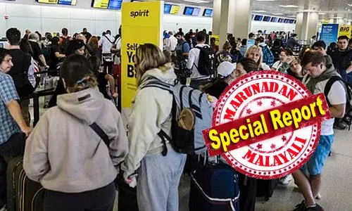 മോശം കാലാവസ്ഥ: അമേരിക്കയിലെ വടക്കു കിഴക്കന്‍ മേഖലയിലെ പ്രധാന വിമാനത്താവളങ്ങളില്‍ വിമാന സര്‍വീസുകള്‍ താറുമാറായി; ഇടിയും മിന്നലും ഒരു രാജ്യത്തിന്റെ വ്യോമ ഗതാഗതം പ്രതിസന്ധിയിലാക്കുമ്പോള്‍