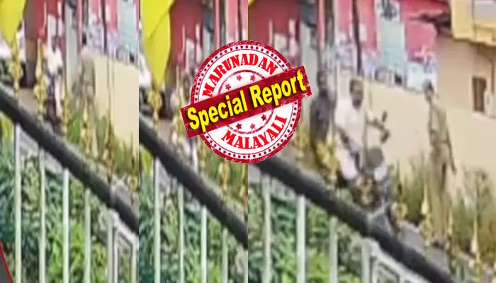 ബൈക്കിൽ ഇടറോഡ് വളഞ്ഞു കയറി വന്ന രണ്ടുപേർ; പെട്ടെന്ന് മുന്നിൽ കണ്ടത് പോലീസിനെ; കൈ കാണിച്ചിട്ടും നിര്‍ത്താതെ വെട്ടിയോടി; വിട്ടുകൊടുക്കാതെ പിന്നിൽ നിന്ന് വലിച്ചിട്ട് കാക്കി; നിമിഷ നേരം കൊണ്ട് തെറിച്ചുവീണ് യുവാക്കൾ; ആളുകൾ തടിച്ചുകൂടിയതും സംഭവിച്ചത്