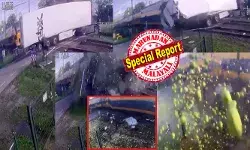 ഗ്രീൻ ആപ്പിൾ കയറ്റി വന്ന കൂറ്റൻ കണ്ടെയ്നർ ട്രക്ക്; ലെവൽ ക്രോസിന് മുന്നിലെത്തിയതും വൻ അബദ്ധം; ബാരിയറുകൾക്ക് ഇടയിൽപ്പെട്ട് കുടുങ്ങി ഡ്രൈവർ; ആർക്കും ഒന്നും ചെയ്യാൻ പറ്റാത്ത അവസ്ഥ; ഞൊടിയിടയിൽ കുതിച്ചെത്തിയ ട്രെയിൻ ഉഗ്ര ശബ്ദത്തിൽ കണ്ടെയ്നറിലേക്ക് ഇടിച്ചുകയറി; ആകാശത്ത് ചിതറിത്തെറിച്ച് പഴങ്ങൾ; നാട്ടുകാർ ഓടിയെത്തിയപ്പോൾ ദാരുണ കാഴ്ച ഗ്രീൻ ആപ്പിൾ കയറ്റി വന്ന കൂറ്റൻ കണ്ടെയ്നർ ട്രക്ക്; ലെവൽ ക്രോസിന് മുന്നിലെത്തിയതും വൻ അബദ്ധം; ബാരിയറുകൾക്ക് ഇടയിൽപ്പെട്ട് കുടുങ്ങി ഡ്രൈവർ; ആർക്കും ഒന്നും ചെയ്യാൻ പറ്റാത്ത അവസ്ഥ; ഞൊടിയിടയിൽ കുതിച്ചെത്തിയ ട്രെയിൻ ഉഗ്ര ശബ്ദത്തിൽ കണ്ടെയ്നറിലേക്ക് ഇടിച്ചുകയറി; ആകാശത്ത് ചിതറിത്തെറിച്ച് പഴങ്ങൾ; നാട്ടുകാർ ഓടിയെത്തിയപ്പോൾ ദാരുണ കാഴ്ച