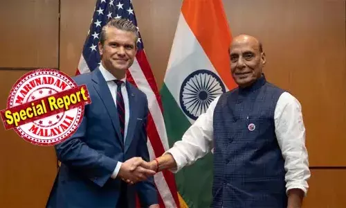 ഇന്ത്യയും അമേരിക്കയും തമ്മില്‍ പ്രതിരോധ സഹകരണം ശക്തമാക്കുന്നു;  പത്ത് വര്‍ഷത്തെ പ്രതിരോധ കരാറില്‍ ഒപ്പ് വെച്ചു; പ്രാദേശിക സ്ഥിരതയ്ക്കും പ്രതിരോധത്തിനുമുള്ള നാഴികക്കല്ലെന്ന് കരാറിനെ വിശേഷിപ്പിച്ചു ഇന്ത്യന്‍ പ്രതിരോധ മന്ത്രാലയം; ഇരുരാജ്യങ്ങളും തമ്മിലുള്ള ബന്ധത്തില്‍ നയപരമായ ദിശാബോധമെന്ന് രാജ്‌നാഥ് സിങ്